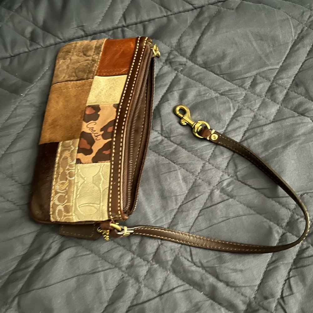 Coach wristlet multi patch